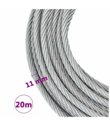 vidaXL Wire Rope Cable 1600 kg 20 m