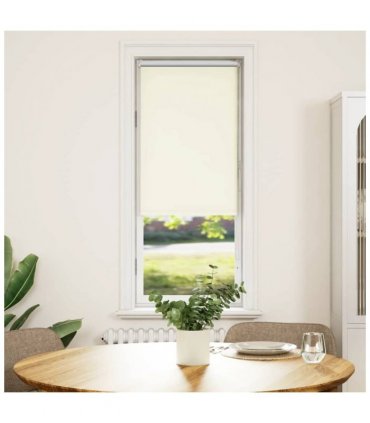 vidaXL Roller Blind Blackout Off White 40x175 cm Fabric Width 35.7 cm Polyester
