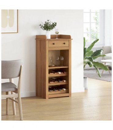 vidaXL Wine Cabinet PANAMA 57x40x111.5 cm Solid Wood Pine