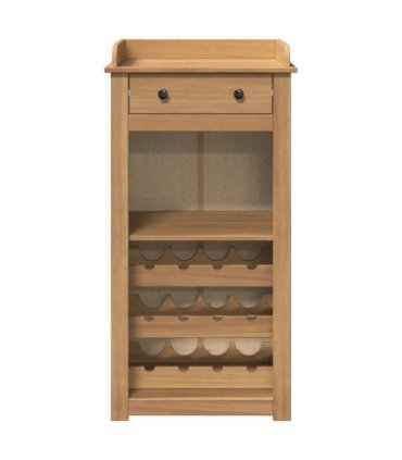 vidaXL Wine Cabinet PANAMA 57x40x111.5 cm Solid Wood Pine
