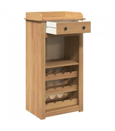 vidaXL Wine Cabinet PANAMA 57x40x111.5 cm Solid Wood Pine