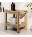 vidaXL Bathroom Side Table 45x35x45 cm Solid Wood Teak