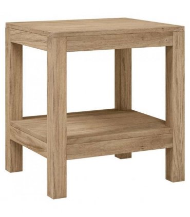 vidaXL Bathroom Side Table 45x35x45 cm Solid Wood Teak
