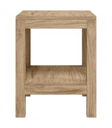 vidaXL Bathroom Side Table 45x35x45 cm Solid Wood Teak