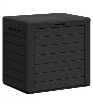 vidaXL Garden Storage Box Anthracite 58.5x46x55 cm Polypropylene