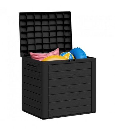 vidaXL Garden Storage Box Anthracite 58.5x46x55 cm Polypropylene
