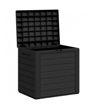 vidaXL Garden Storage Box Anthracite 58.5x46x55 cm Polypropylene