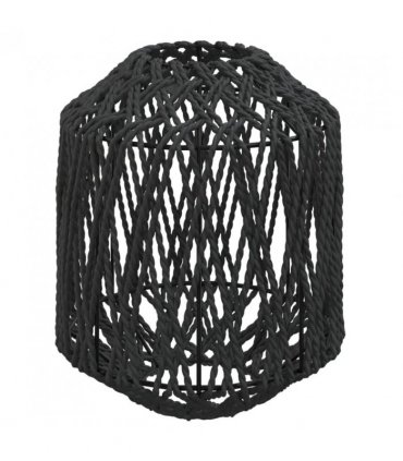 vidaXL Lamp Shade Black Ø23x28 cm Iron and Paper