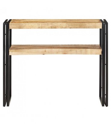 vidaXL Console Table 90x30x75 cm Rough Mango Wood