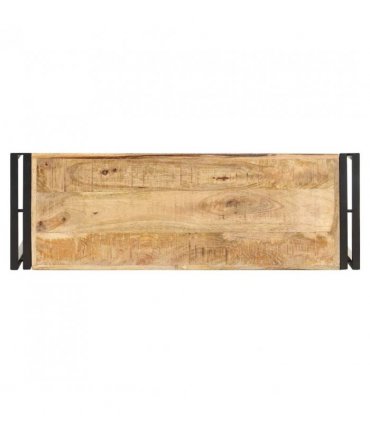 vidaXL Console Table 90x30x75 cm Rough Mango Wood