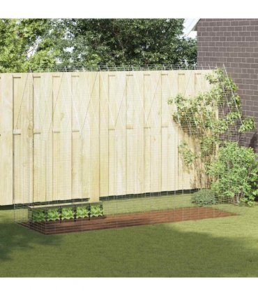 vidaXL Rabbit Cage Silver 300 x 100 x 210 cm Galvanised Steel