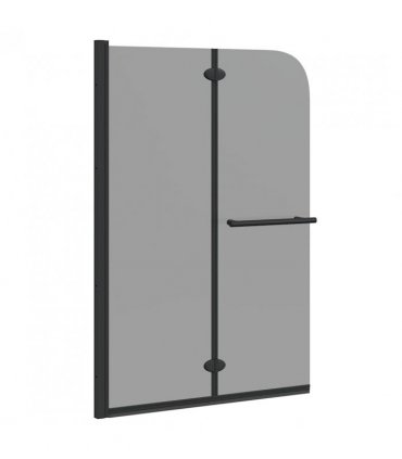 vidaXL Shower Enclosure Black 120 x 140 cm ESG Glass and Aluminium