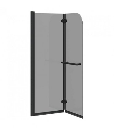vidaXL Shower Enclosure Black 120 x 140 cm ESG Glass and Aluminium