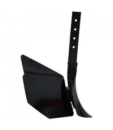 vidaXL Tiller Plough Attachment Black Metal