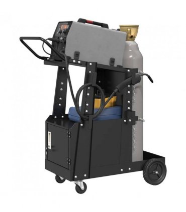 vidaXL Welding Trolley Black 91 x 47 x 96 cm Steel