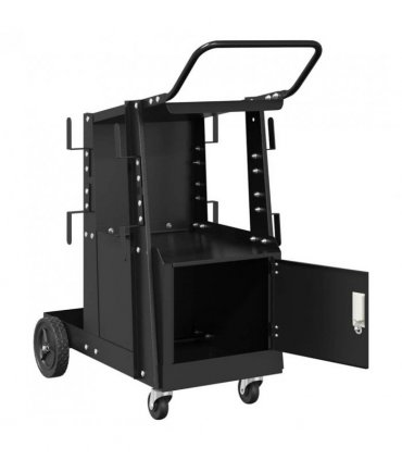 vidaXL Welding Trolley Black 91 x 47 x 96 cm Steel