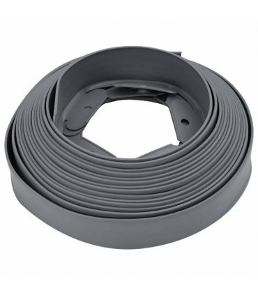 vidaXL Lawn Edgings Grey 5000 x 4 x 5 cm Plastic