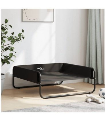 vidaXL Elevated Dog Bed Anthracite Oxford Fabric and Steel