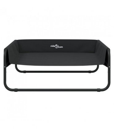 vidaXL Elevated Dog Bed Anthracite Oxford Fabric and Steel