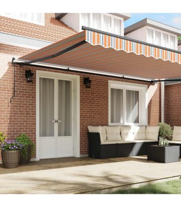 vidaXL Awning Multicolour 500 x 300 x 165 cm Polyester and Metal
