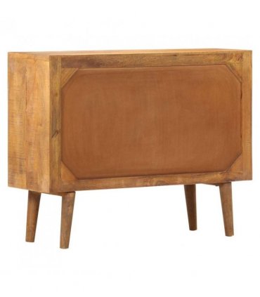 vidaXL Sideboard | Brown with printed patterns | Solid mango wood, MDF | Medium