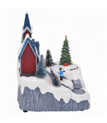 vidaXL Christmas Village Decoration Multicolour 20.5 x 17 x 21 cm