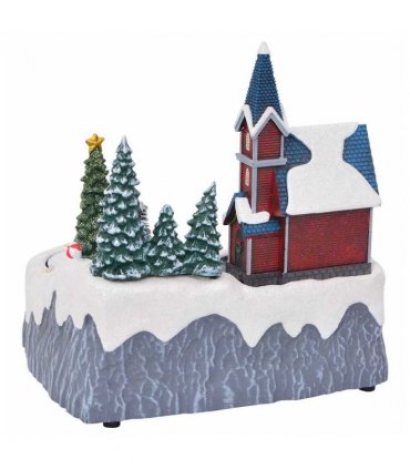 vidaXL Christmas Village Decoration Multicolour 20.5 x 17 x 21 cm