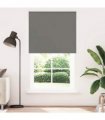 vidaXL Roller Blind Blackout Grey 120x230 cm Fabric Width 116.6 cm Polyester