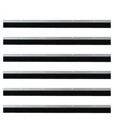 vidaXL Screw-on Door Brush Seals 6 pcs Silver 100 cm Aluminium Alloy