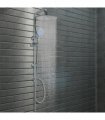 vidaXL Dual Head Shower Set with Hand Shower Stainless Steel