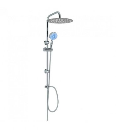 vidaXL Dual Head Shower Set with Hand Shower Stainless Steel