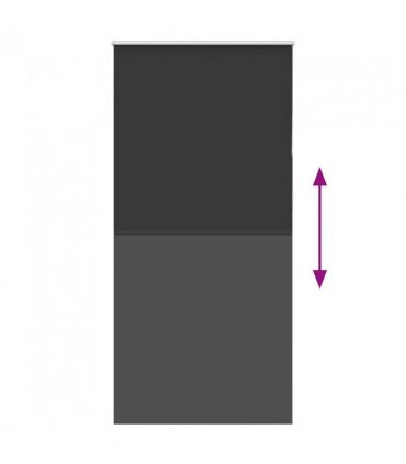 vidaXL Roller Blind Blackout Black 100x230 cm Fabric Width 95.7 cm Polyester
