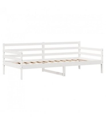 vidaXL Daybed with Drawers without Mattress White 90x200 cm Solid Wood
