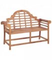 vidaXL Garden Bench 127x58.5x92.5 cm Solid Wood Teak