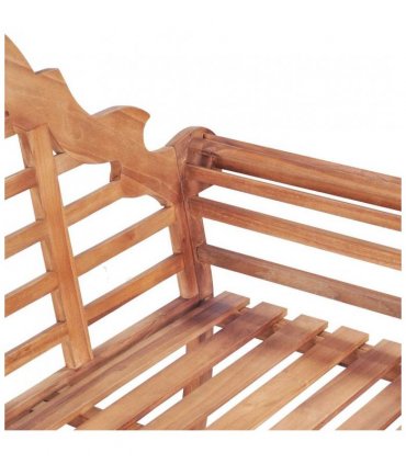 vidaXL Garden Bench 127x58.5x92.5 cm Solid Wood Teak