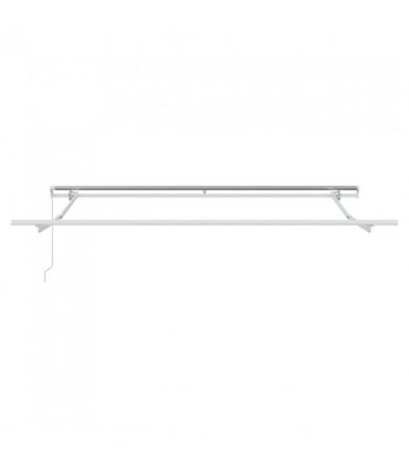 vidaXL Manual Retractable Awning Burgundy 300x250 cm