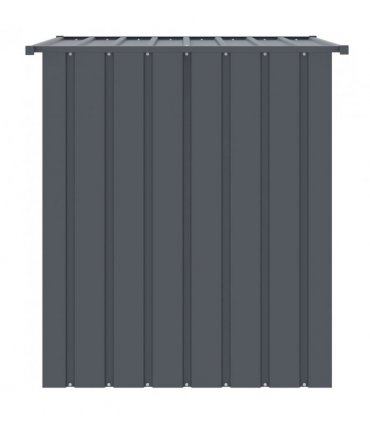 vidaXL Dog House with Roof Black 110x103x109 cm Galvanised Steel