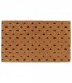 vidaXL Door Mat Natural 45x75 cm Tufted Coir