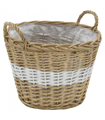 vidaXL Raised Bed 4 pcs Wicker with PE Lining