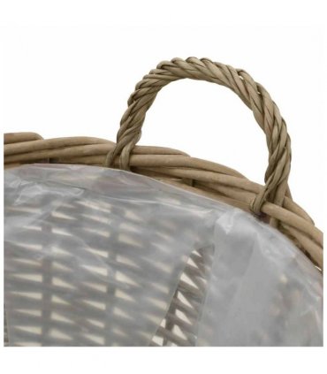 vidaXL Raised Bed 4 pcs Wicker with PE Lining
