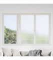 vidaXL Window Film Frosted Stripes Design 0.9x50 m PVC