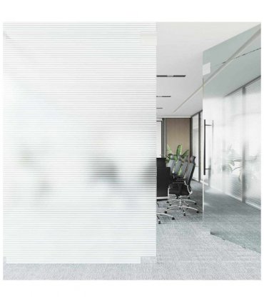 vidaXL Window Film Frosted Stripes Design 0.9x50 m PVC