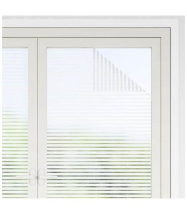 vidaXL Window Film Frosted Stripes Design 0.9x50 m PVC