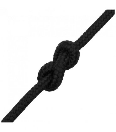 vidaXL Boat Rope Full Black 8 mm 25 m Polypropylene