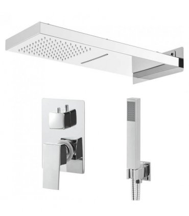 vidaXL Shower System Stainless Steel 201 Silver