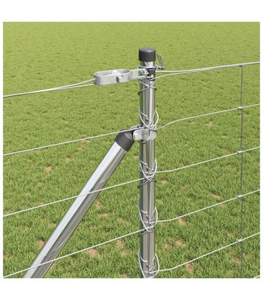 vidaXL Welded Wire Fence with Spikes 50 x 1.2 m Galvanised Steel Mesh