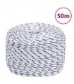 vidaXL Boat Rope White 8 mm 50 m Polypropylene