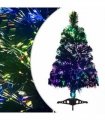 vidaXL Artificial Christmas Tree Fibre Optic 64 cm Green