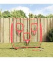 vidaXL Baseball Practice Net Black 214.5 x 89.5 x 181 cm Polyester