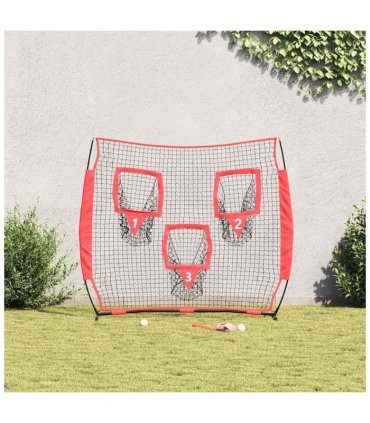 vidaXL Baseball Practice Net Black 214.5 x 89.5 x 181 cm Polyester